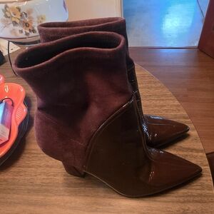 Louise Et Cie Jadran Pointed Toe Bootie In Cocoa Brown Size 10